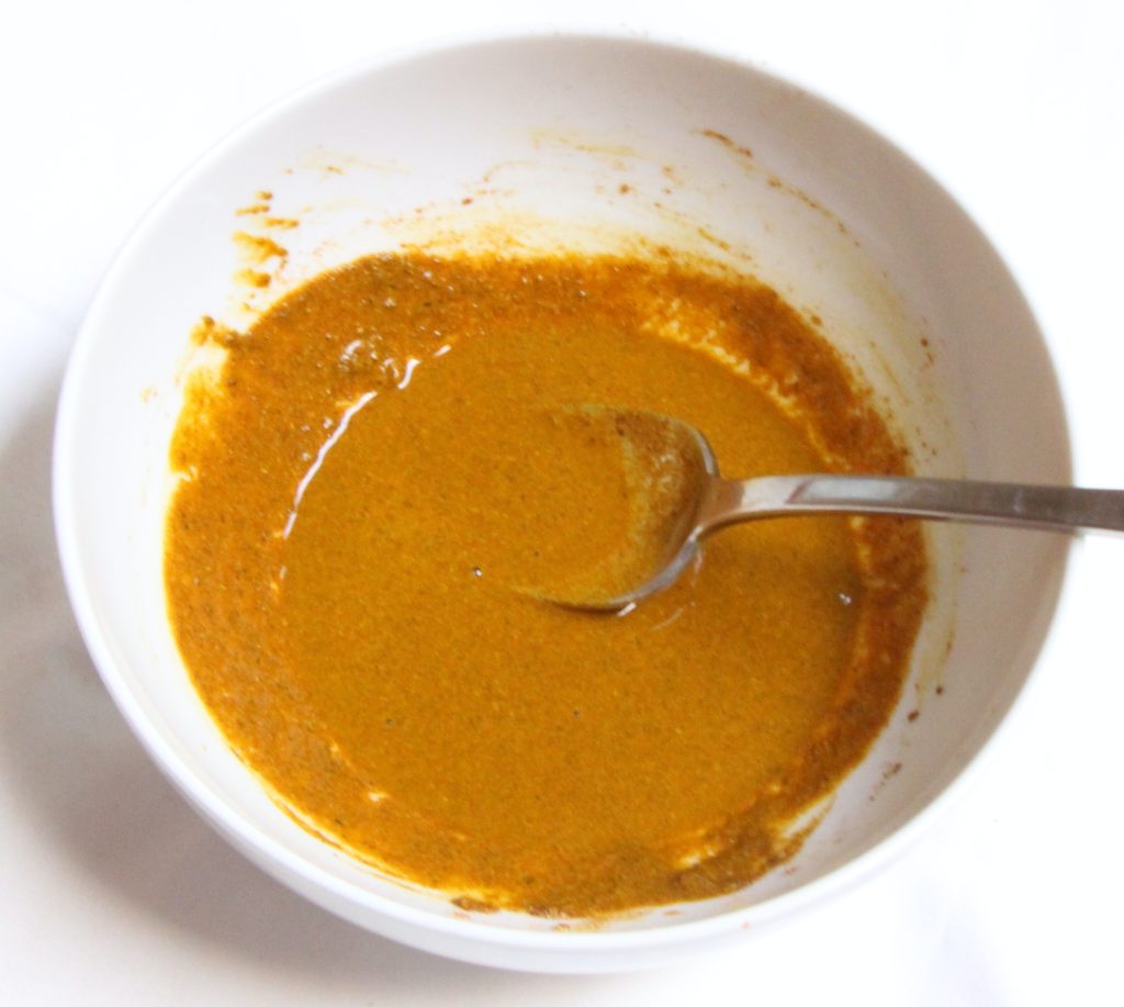 image showing wet chicken curry ingredients
