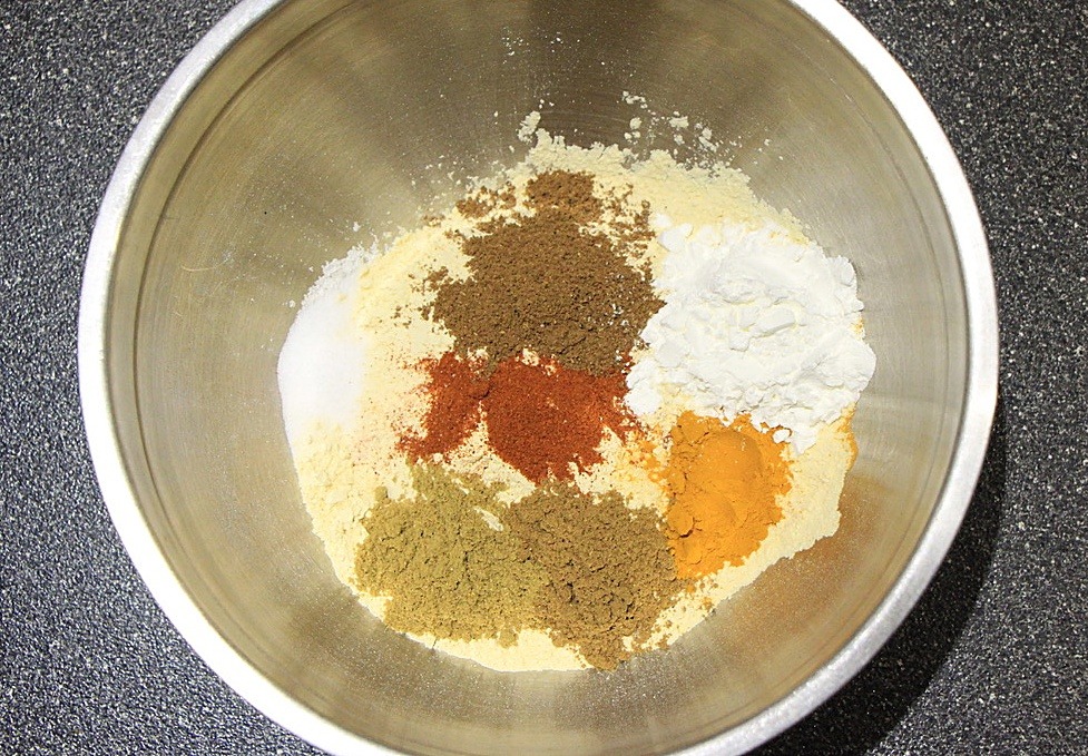 Chick pea flour with spices