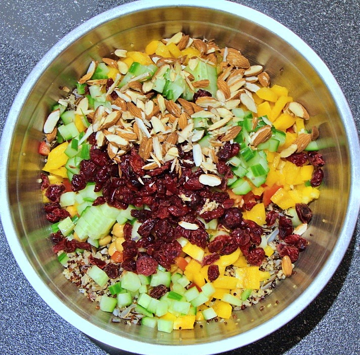 Quinoa and Wild Rice Salad ingredients