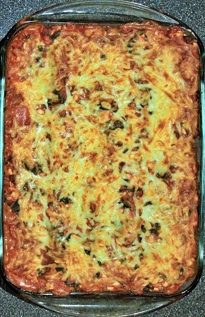Baked vegetarian lasagna