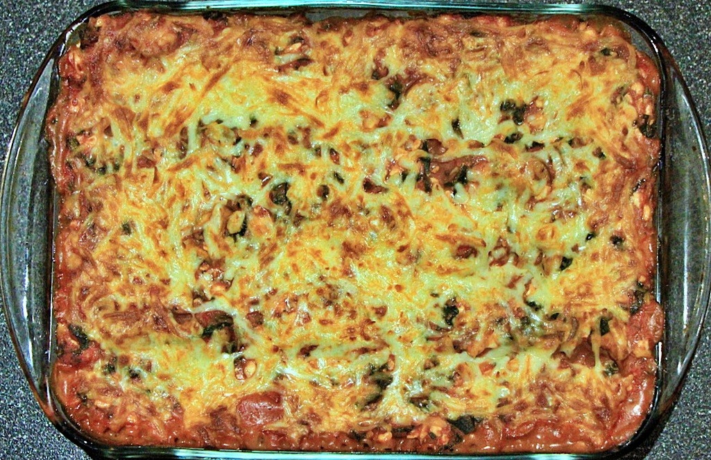 Baked vegetarian lasagna