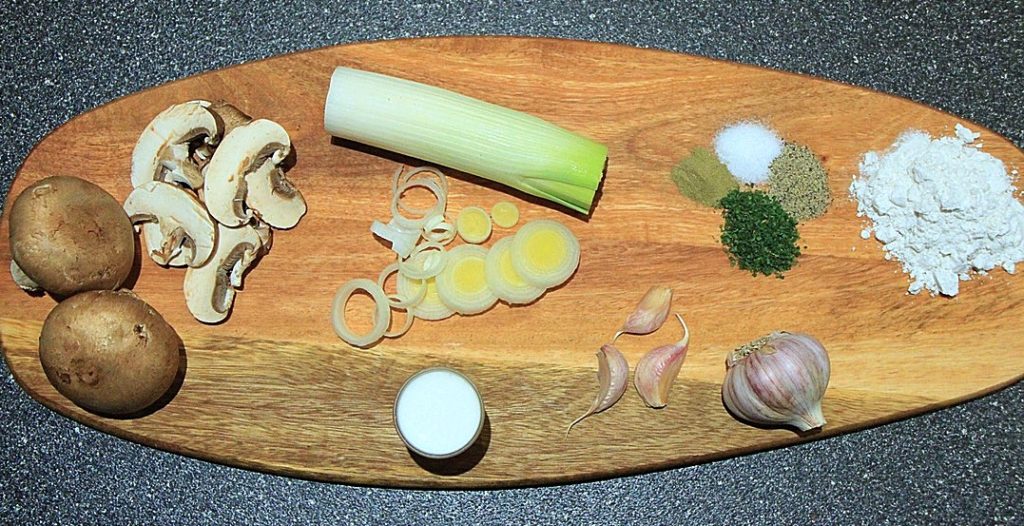 Mushroom soup ingredients