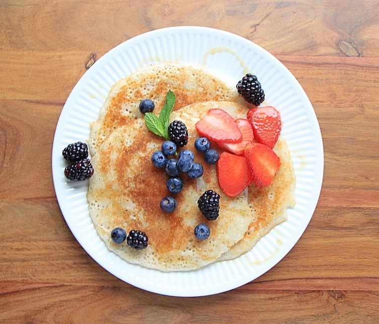 Rice and coconut pancakes