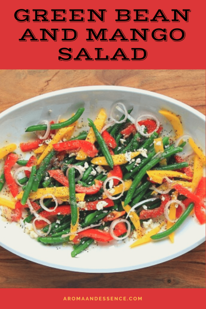 Green Bean Salad with Mango and Red Peppers