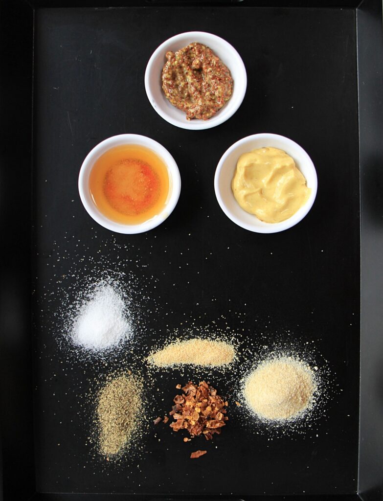 Ingredients for honey mustard chicken