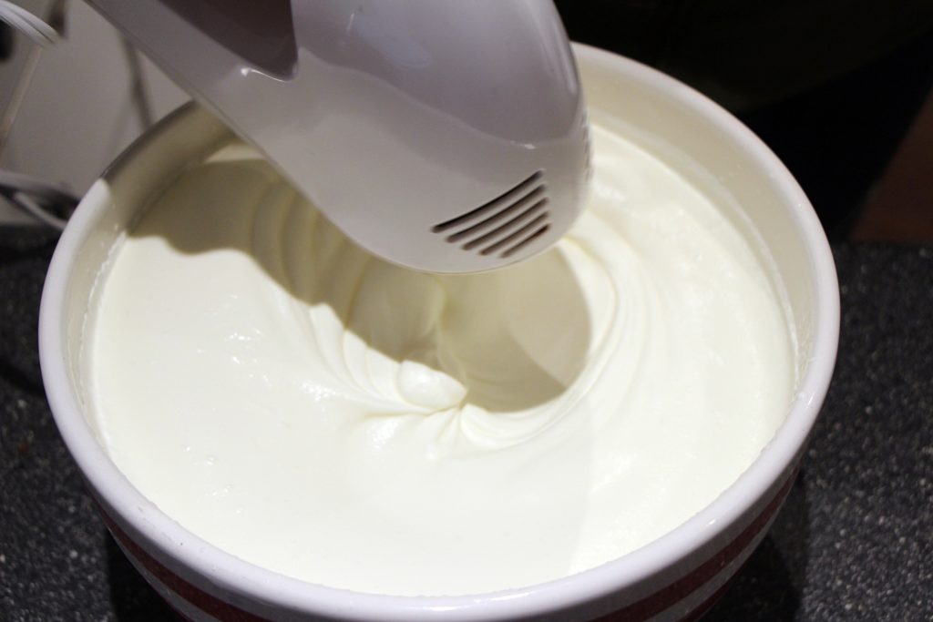 Whipped cream for home made butter