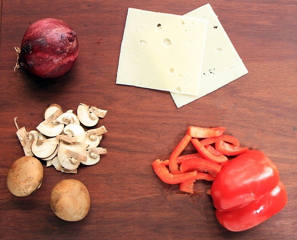 Ingredients for Philly Cheesestake