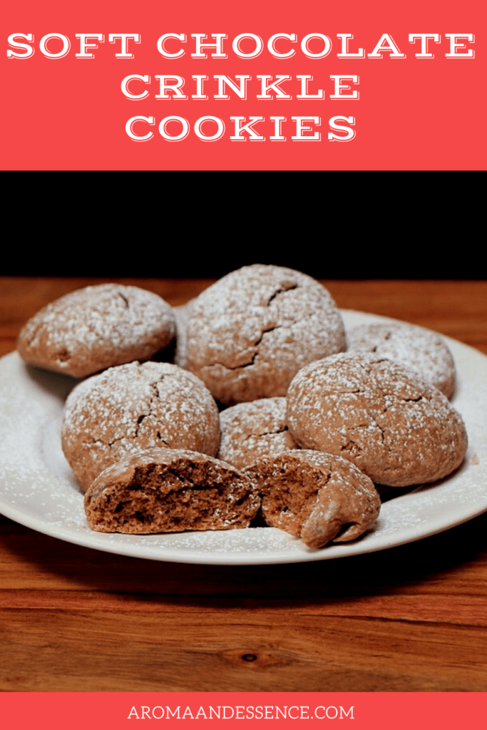 Soft Chocolate Crinkle Cookies