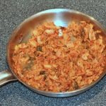 Kimchi in pan