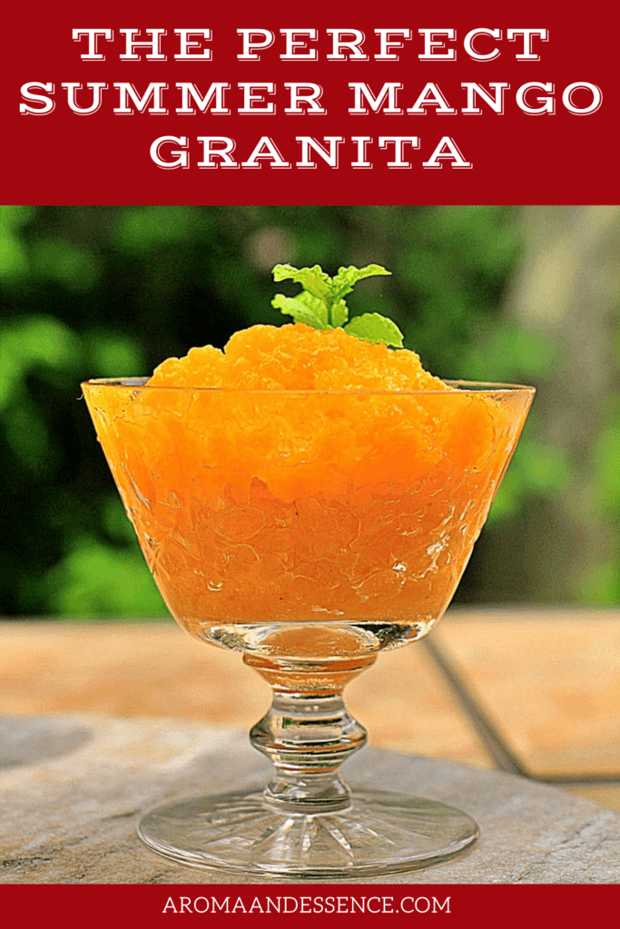 The Perfect Summer Mango Granita