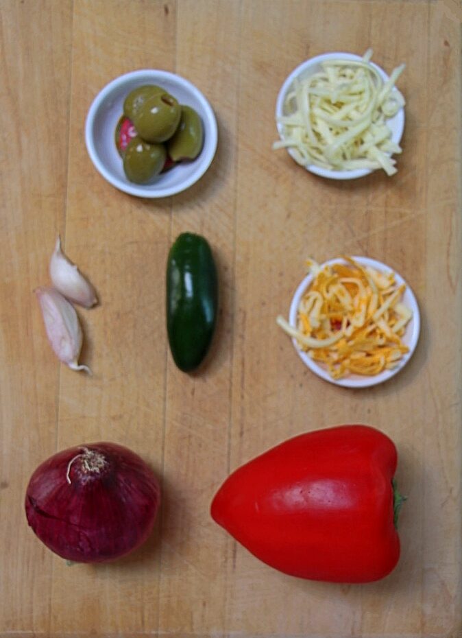 Ingredients for Cheesy Jalapeno Stuffed Buns