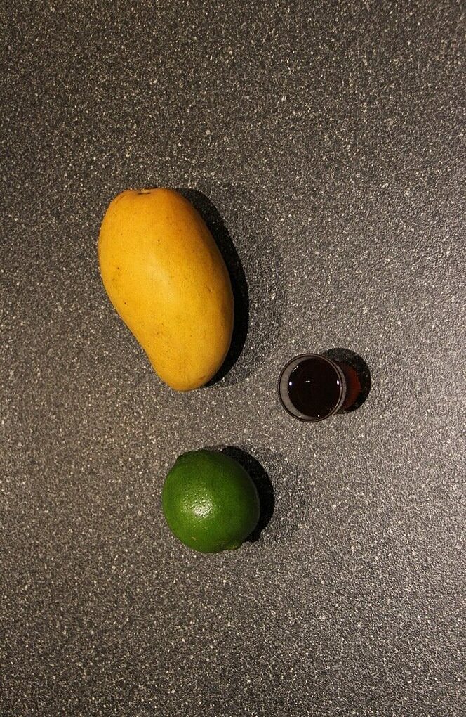 Ingredients for mango granita