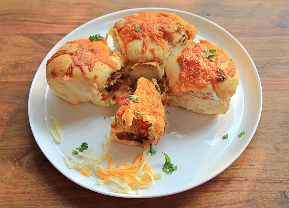 Jalapeno stuffed buns