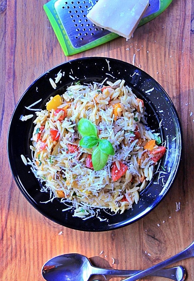 Orzo with Cherry Tomatoes