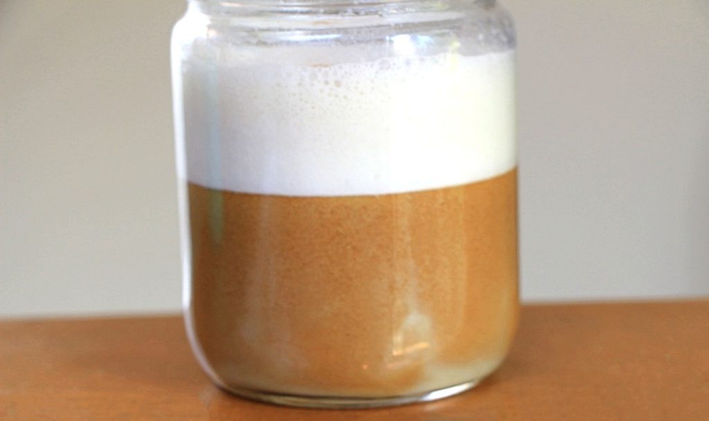Pumpkin latte with espresso