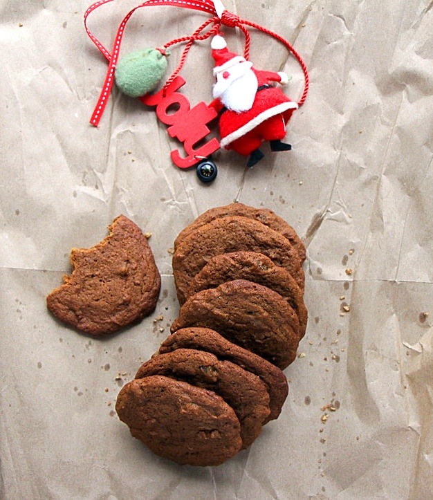 Molasses Ginger Cookies with Candied Ginger