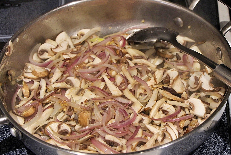 Onions and mushrooms