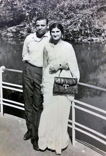 Mom and Dad soon after their marriage