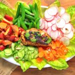 Crunchy vegetable salad