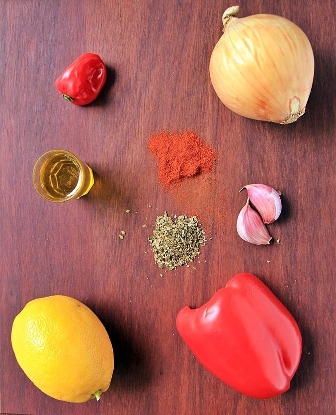 Ingredients for peri peri sauce