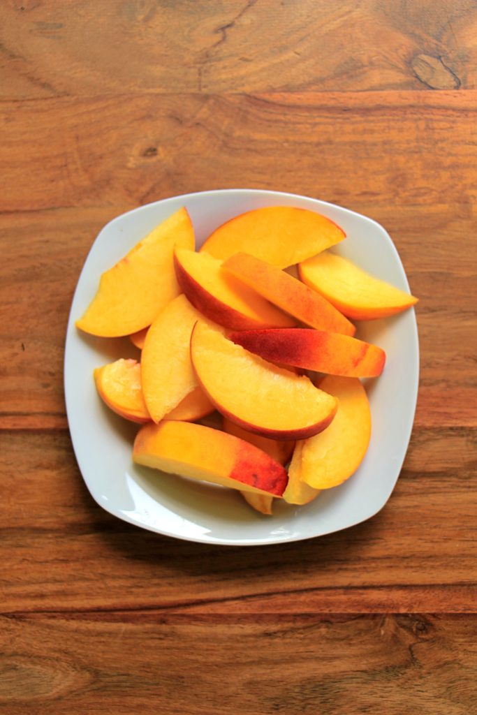 Peach slices