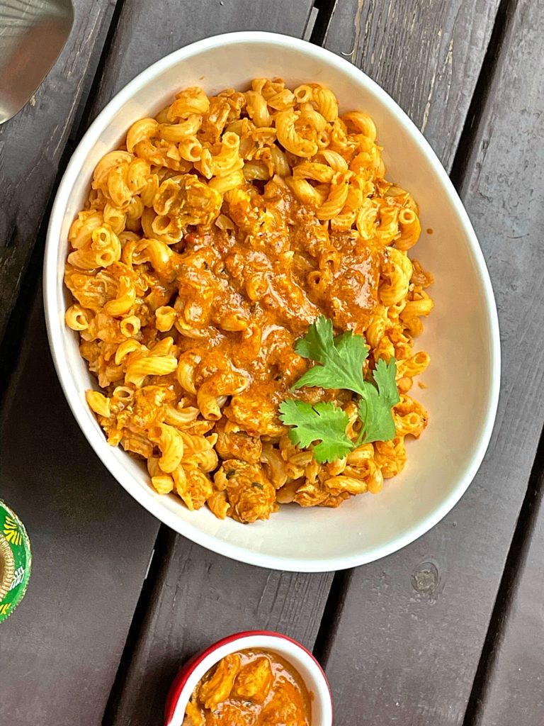 Butter chicken mac and cheese 2