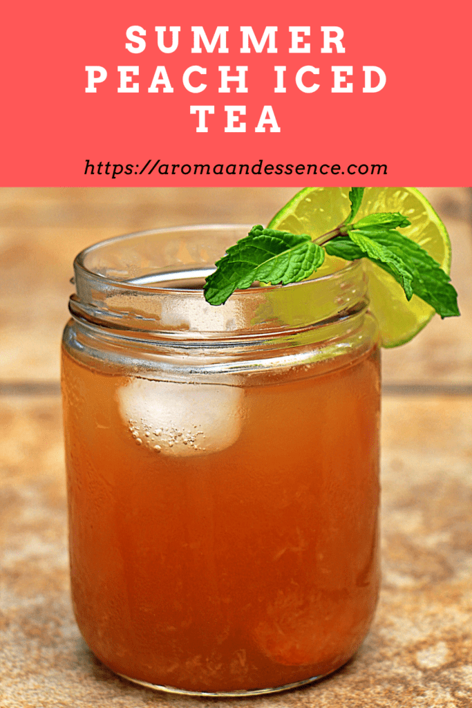 4 Ingredient Summer Peach Iced Tea