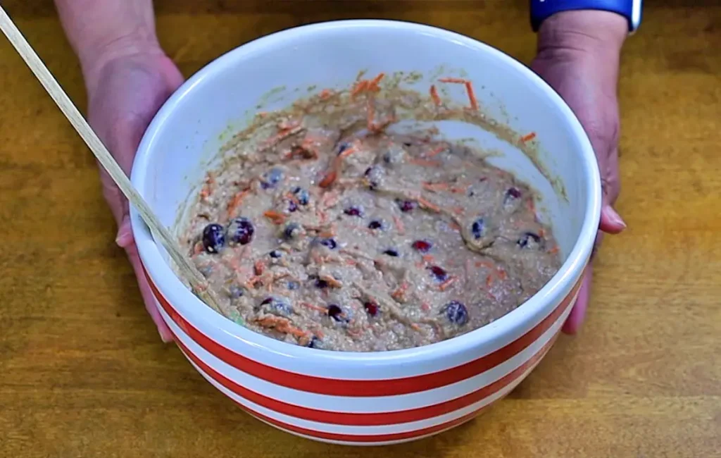 Cranberry muffin mixture