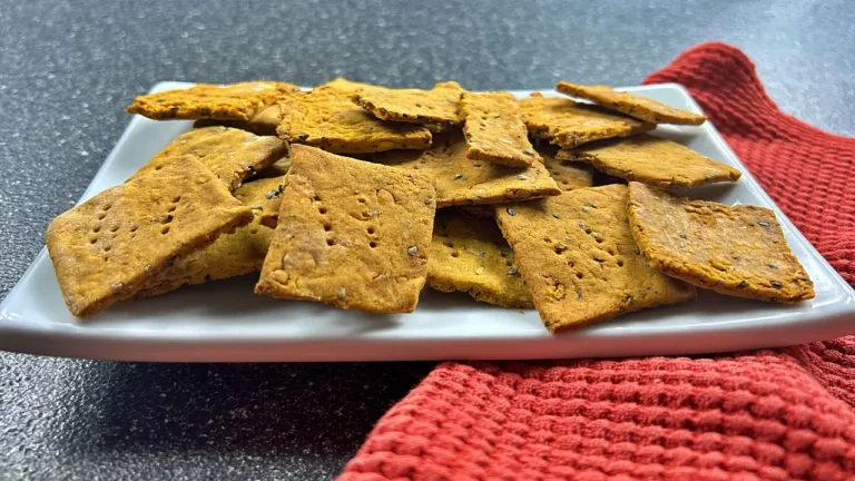 Left over lentil crackers