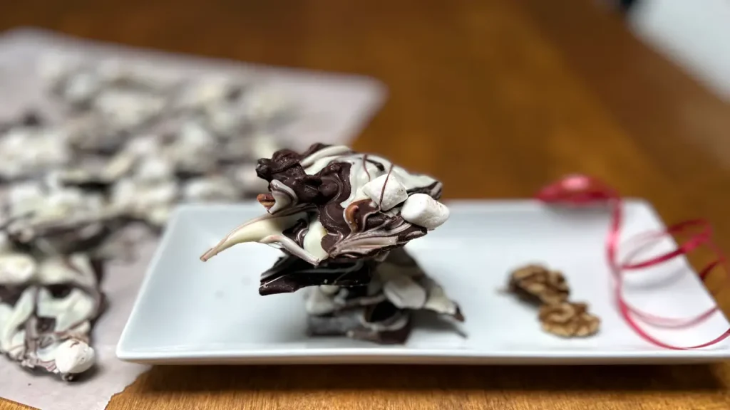 Rocky road chocolate bark