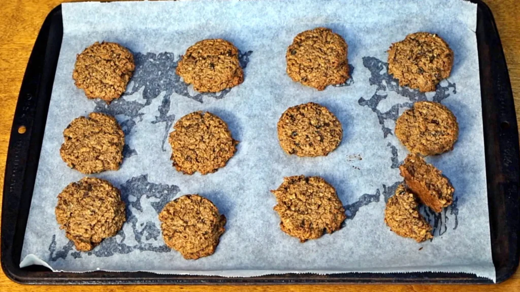 Apple Oatmeal Cookies baked