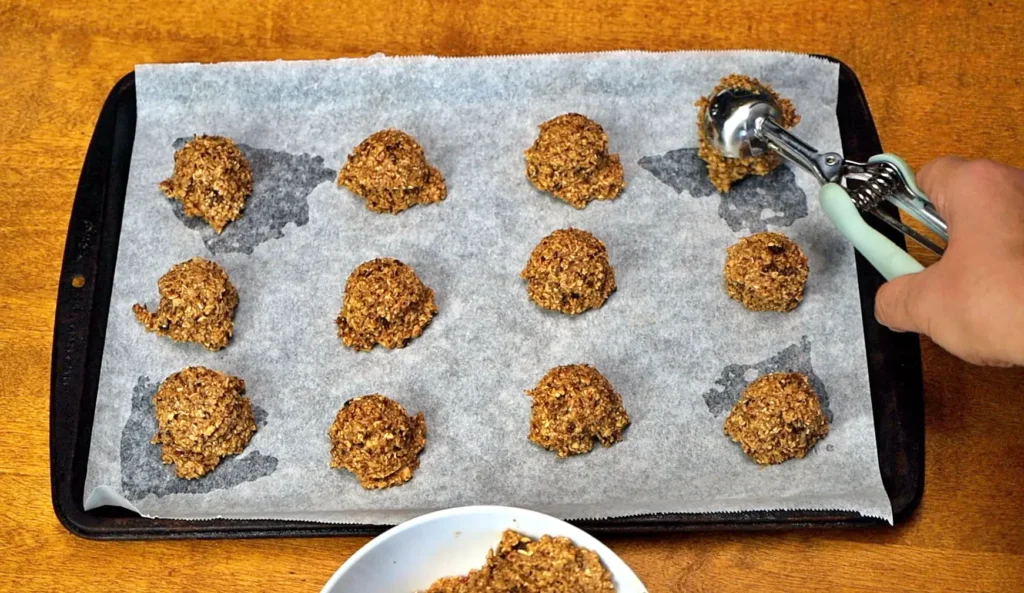 Apple Oatmeal Cookies ready to bake